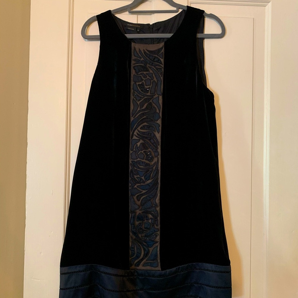 BCBG maxazria velvet black dress